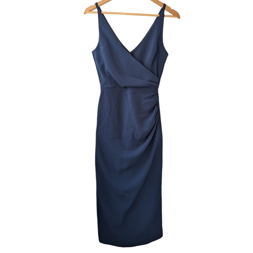 Dress The Population Navy Anita Crepe Cocktail Dress - Picture 4 of 15